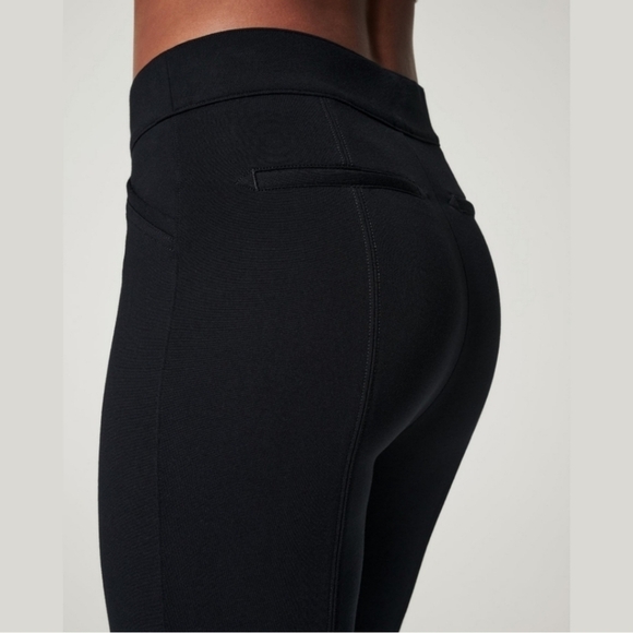 Spanx Black The Perfect Back Seam High Rise Skinny Ankle Ponte Trouser Pants - Picture 2 of 10